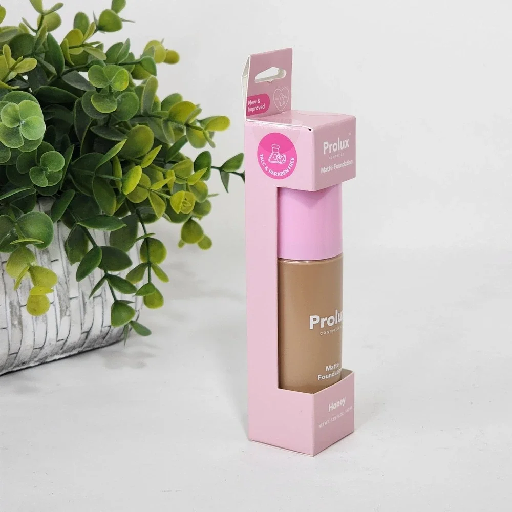 Prolux Cosmetics Matte Foundation Honey Shade - 1.35 fl oz / 40 mL - New
